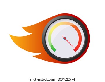 Speed vector illustration. Fast and power. Time limit or business deadline. Transportation and ligistics.