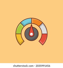 speed Vector illustration on a transparent background. Premium quality symbols. Vector Line Flat color  icon for concept and graphic design.