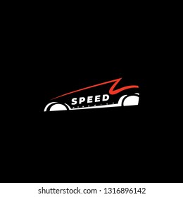 Speed vector logo. Car vector logo. Racing logo