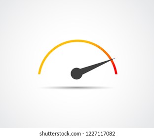 Speed, vector logo racing event, with the main elements of the modification speedometer