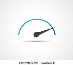 Speed, vector logo racing event, with the main elements of the modification speedometer