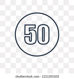 Speed vector outline icon isolated on transparent background, high quality linear Speed transparency concept can be used web and mobile