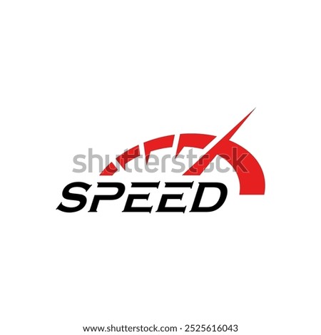 Speed ​​logo, vehicle speed symbol.