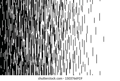 Speed vertical lines Gradient pattern Vector pixel texture Fast effect design Black elements on white background