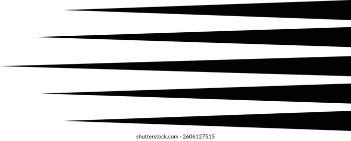Speed vertical lines icon in flat. Vector for apps or web fast effect Manga and comic motion effect Simple textured streak. burst Flash light ray blast isolated on transparent background