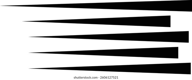 Speed vertical lines icon in flat. Vector for apps or web fast effect Manga and comic motion effect Simple textured streak. burst Flash light ray blast isolated on transparent background