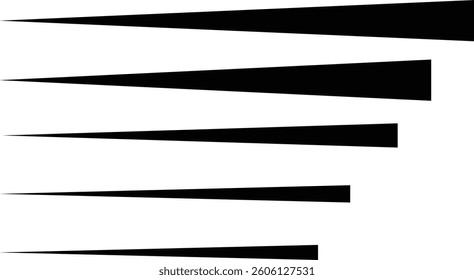 Speed vertical lines icon in flat. Vector for apps or web fast effect Manga and comic motion effect Simple textured streak. burst Flash light ray blast isolated on transparent background
