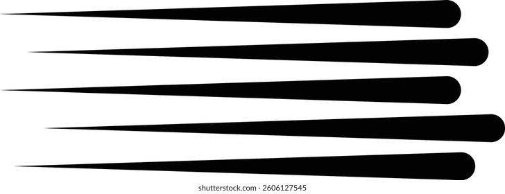 Speed vertical lines icon in flat. Vector for apps or web fast effect Manga and comic motion effect Simple textured streak. burst Flash light ray blast isolated on transparent background
