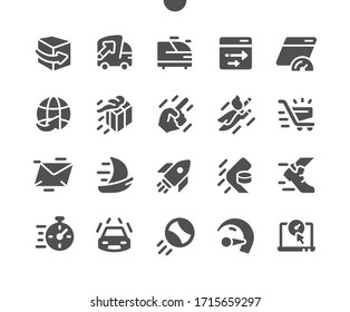 Speed Well-crafted Pixel Perfect Vector Solid Icons 30 2x Grid for Web Graphics and Apps. Simple Minimal Pictogram