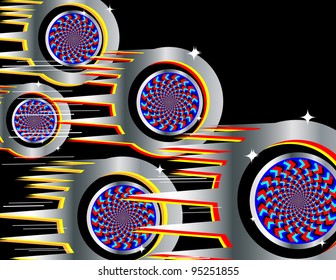 Speed Wheelies  (motion illusion)