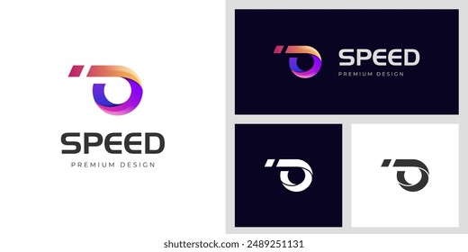 speed wheels logo design for Logistic delivery, fast shipping logo template. letter o abstract fast symbol