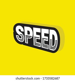 speed writing sticker vector design. for digital and background print