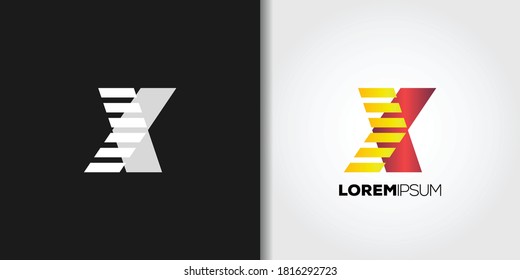 speed x logo template set vector