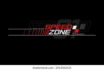 speed zone fashionable vector tshirt and apparel design