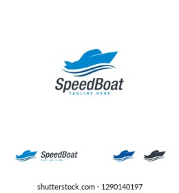 Speedboat Logo Designs Concept Vector, Travel Transport Logo Symbol