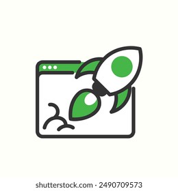 Speedicon, isolierte Glyphe Icon Thema SEO
