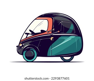 Speeding car, driving adventure transportation over white