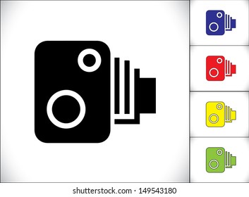 Speeding Car Over The Speed Limit Detection Camera Set