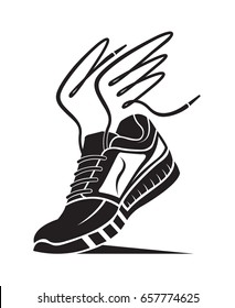 Speeding Running Sport Shoe Icon