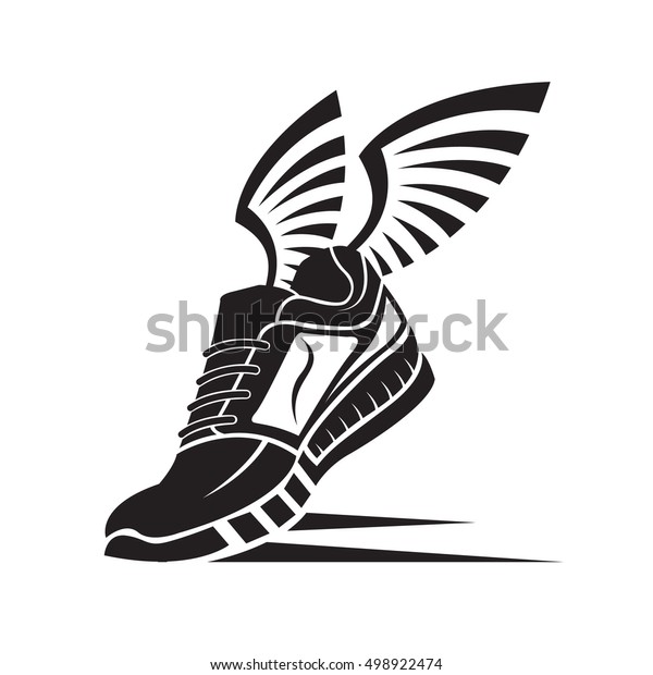 Speeding Running Sport Shoe Icon Stock Vector (Royalty Free) 498922474