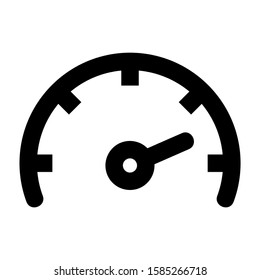 speedmeter icon isolated sign symbol vector illustration - high quality black style vector icons
