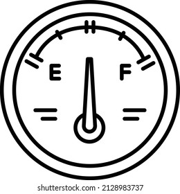 Speedo or Dial Meter Vector Icon Design, crude oil and natural Liquid Gas Symbol, Petroleum and gasoline Sign, power and energy market stock illustration,Fuel Gauge Indicators Concept