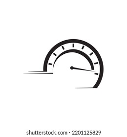 DISEÑO DE SÍMBOLO DE ILUSTRACIÓN DEL VECTOR DEL ICONO DE SPEEDO METER