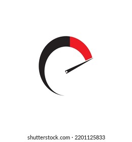 SPEEDO METER ICON VECTOR ILLUSTRATION SYMBOL DESIGN