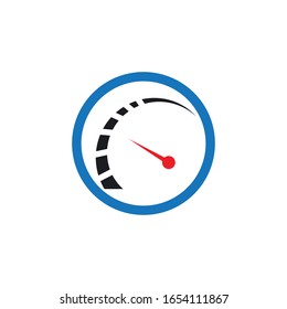 speedo meter logo icon template design