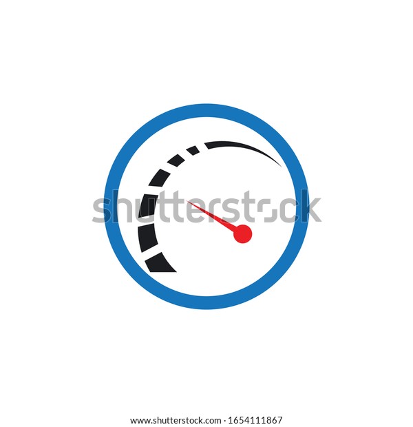 speedo meter logo icon\
template design