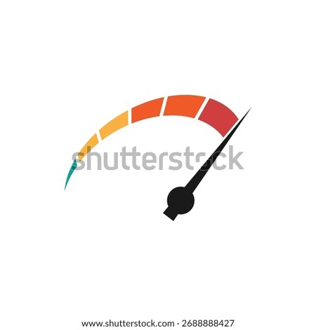 speedo meter logo vector illustration.