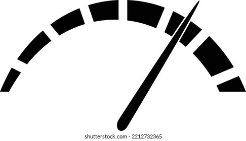 icono de velocidad, diseño vectorial de icono de alta velocidad, aislado en fondo blanco