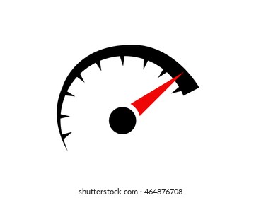 speedometer. abstract symbol of speed