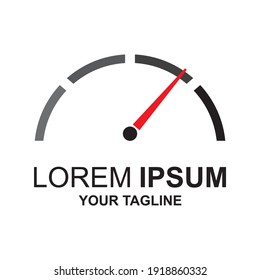 speedometer. abstract symbol of speed logo