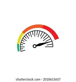 Speedometer automotive icon design illustration template