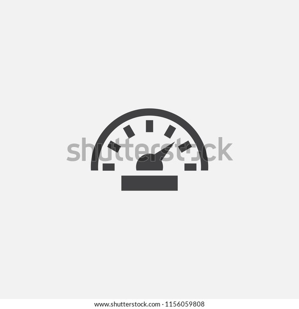 speedometer base icon. Simple sign illustration.\
speedometer symbol design from Car service series. Can be used for\
web, print and\
mobile
