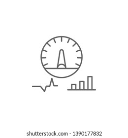 Speedometer, car icon. Element of auto service icon. Thin line icon for website design and development, app development. Premium icon