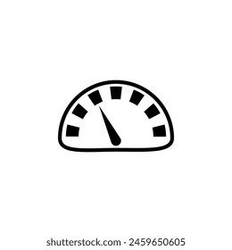 Speedometer, Car Speed Meter flat vector icon. Simple solid symbol isolated on white background. Speedometer, Car Speed Meter sign design template for web and mobile UI element