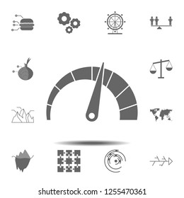 speedometer chart icon. Simple glyph vector element of charts and diagrams set icons for UI and UX, website or mobile application