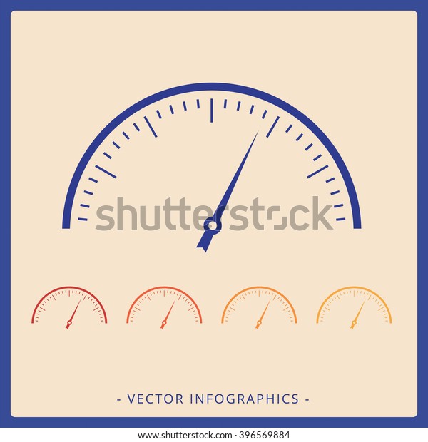 Speedometer Chart Template 2 Stock Vector (Royalty Free) 396569884 ...