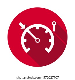 speedometer dashboard flat icon