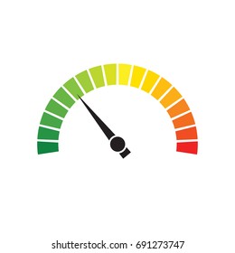 Speedometer dial vector icon illustration