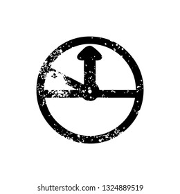 speedometer distressed icon symbol