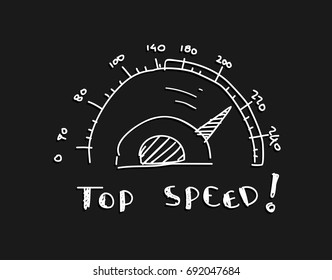 Speedometer doodle