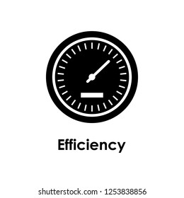 speedometer, efficiency icon. One of business icons for websites, web design, mobile app