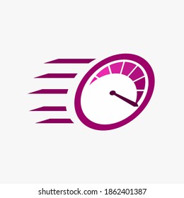 speedometer fast speed automotive image vector