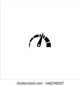 Mit Speedometer gefüllte Icon-Illustration - Vektorillustration