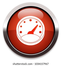 speedometer flat icon