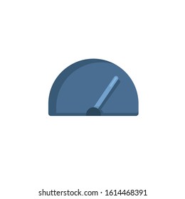 speedometer flat icon on white background