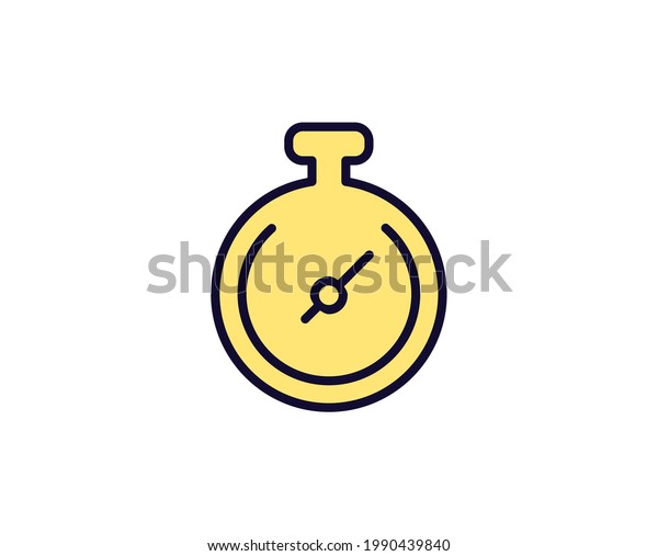 Speedometer flat icon. Thin line signs\
for design logo, visit card, etc. Single high-quality outline\
symbol for web design or mobile app. Siign outline\
pictogram.